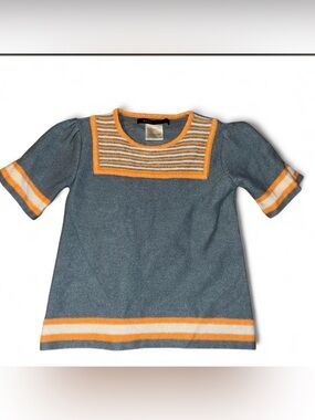 Vintage Marc by Marc Jacobs Y2K varsity striped knit sweater tee XS/S